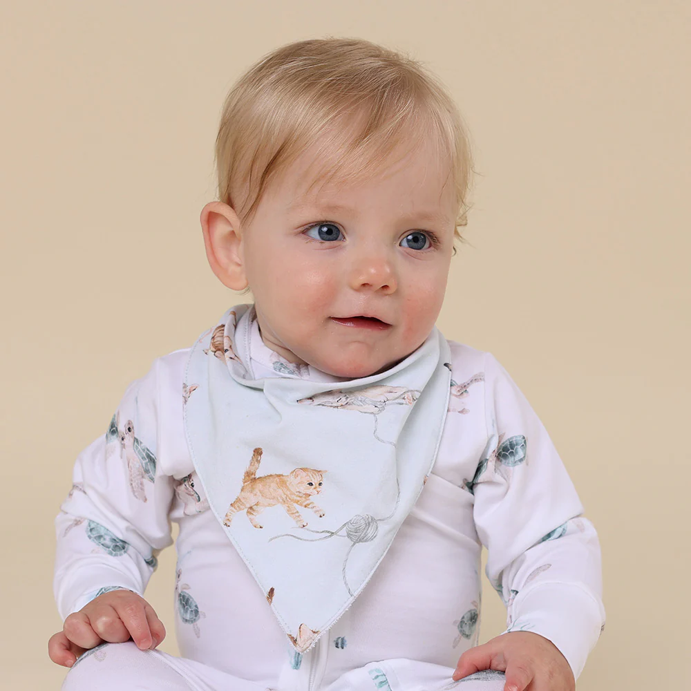 Kittens Organic Dribble Bib - Image 7