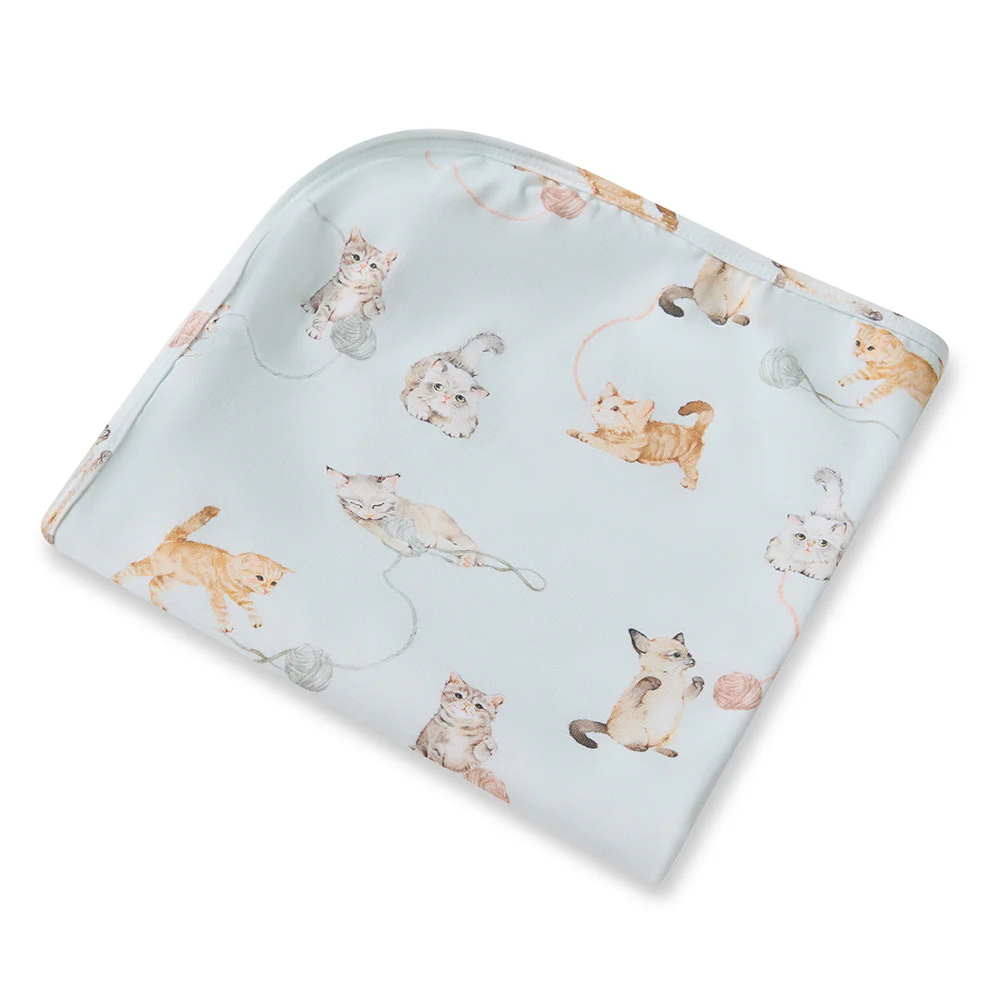 Kittens Organic Jersey Wrap & Beanie Set - Image 6