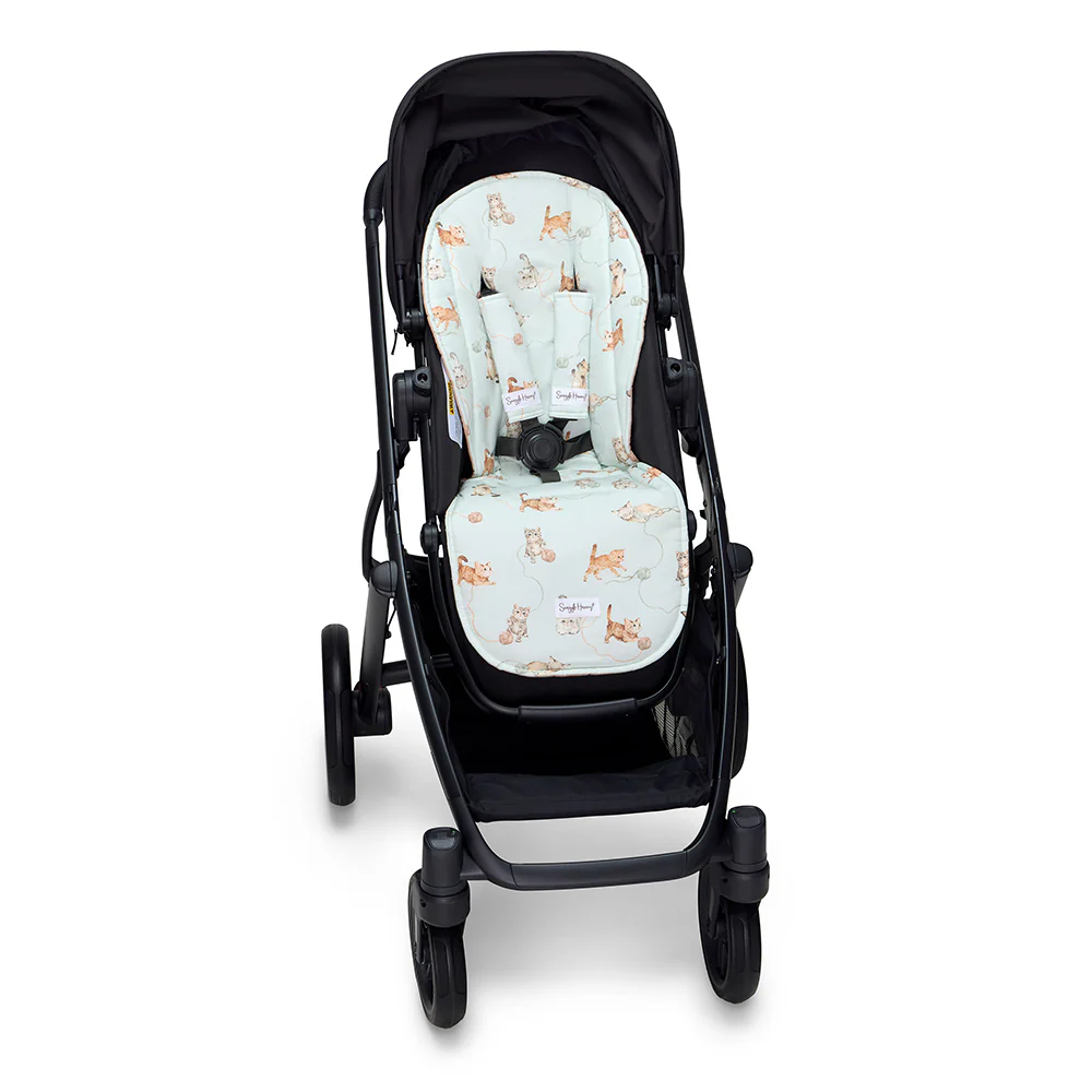 Bundle - Kittens Pram Liner & Strap Cover Set - Image 3