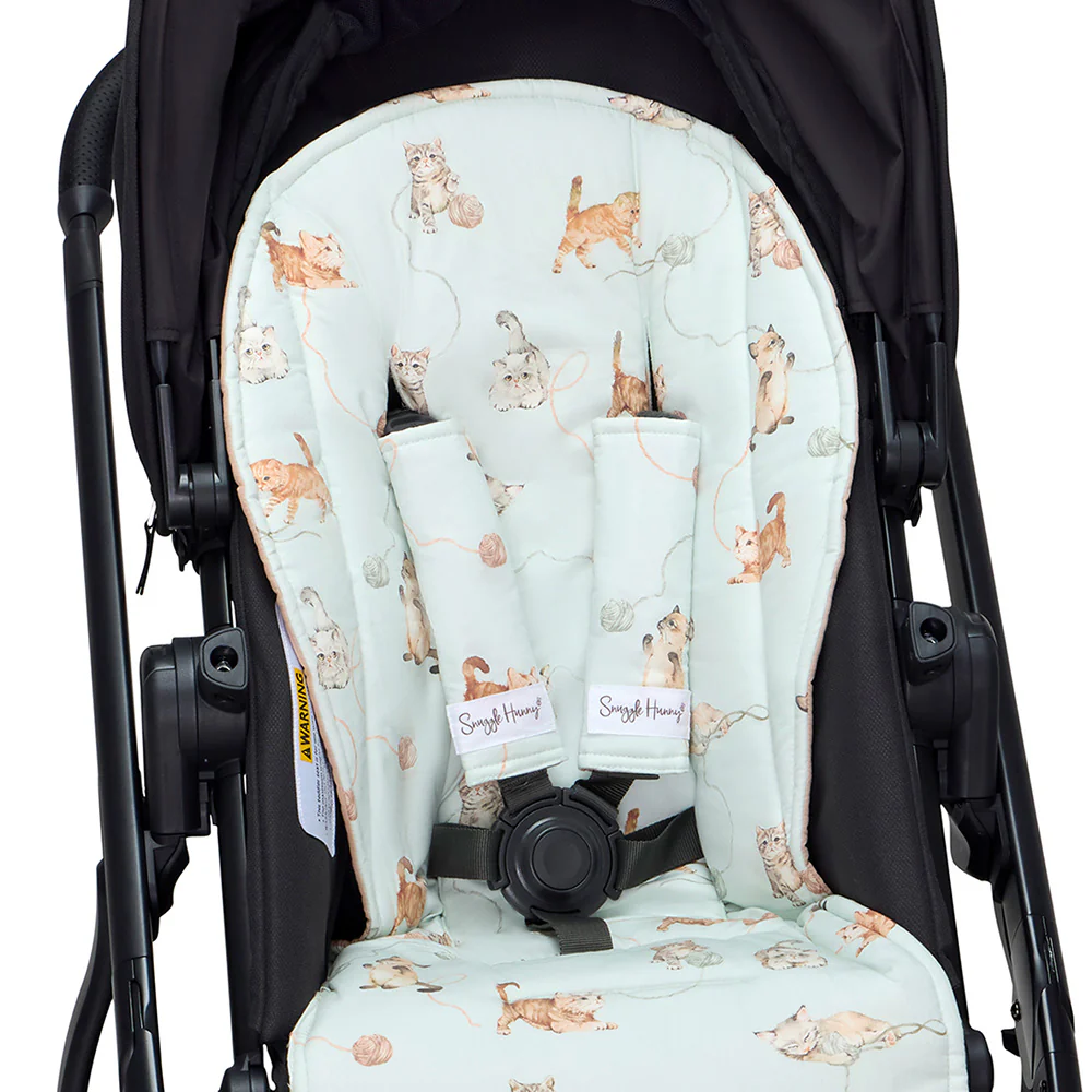 Bundle - Kittens Pram Liner & Strap Cover Set - Image 4