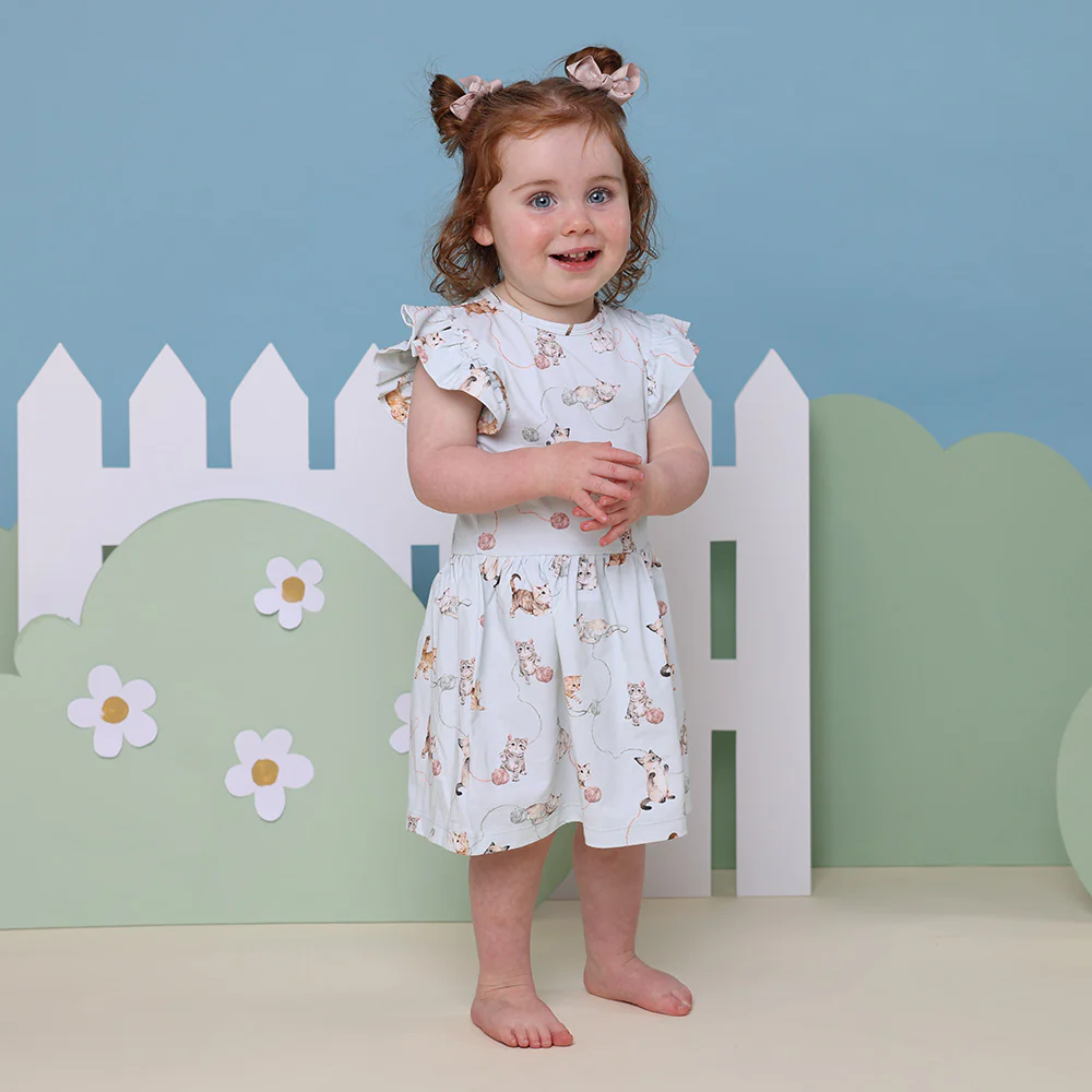 Kittens Short Sleeve Organic Dress - Image 14