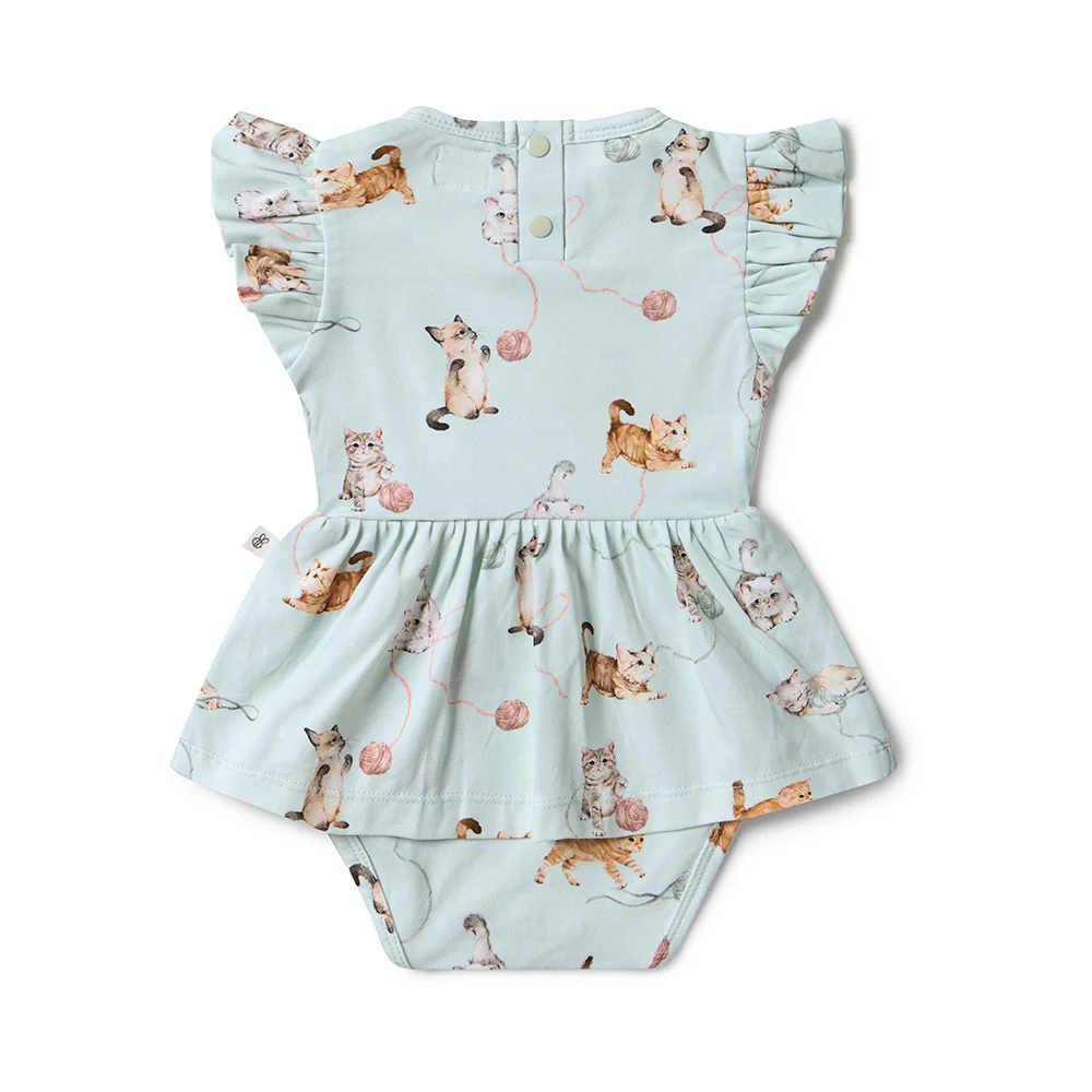 Kittens Short Sleeve Organic Dress - Image 7