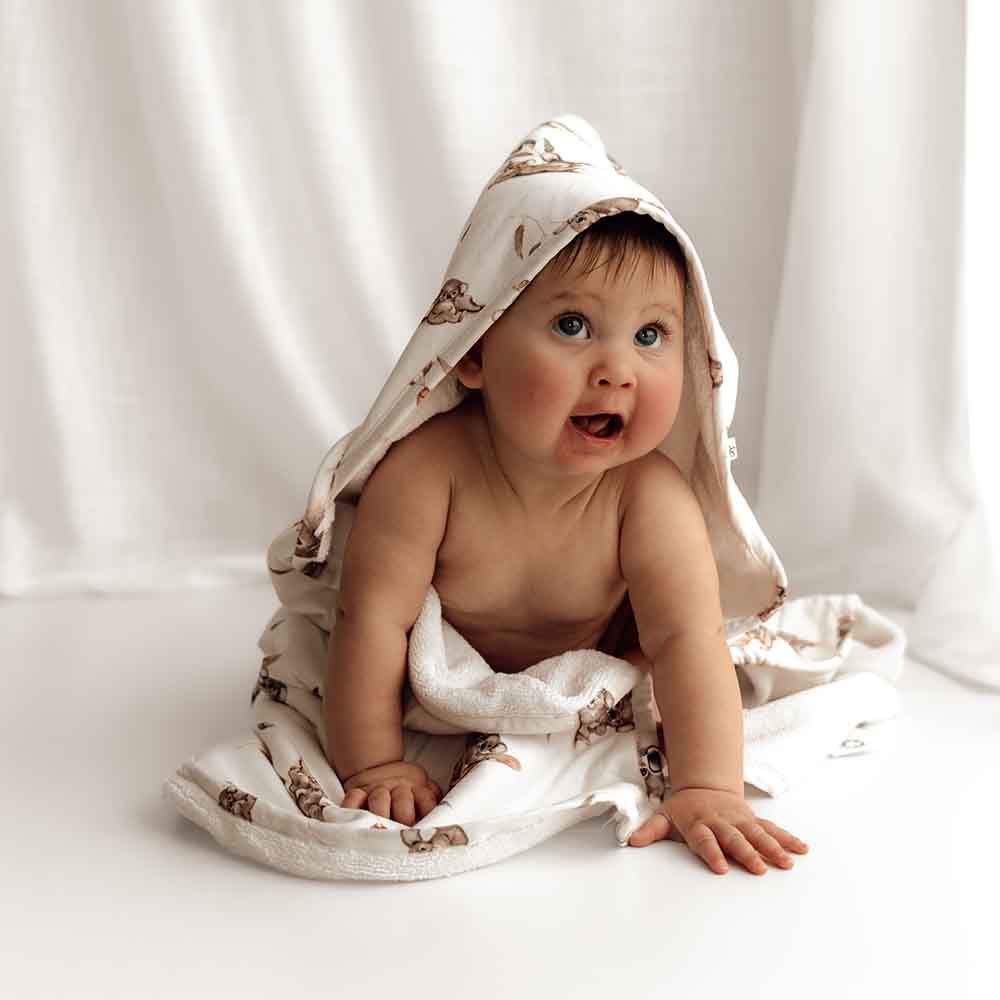 Koala Organic Baby Towel & Wash Cloth Set - Image 4