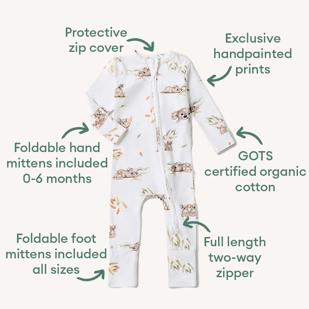 Koala Organic Snugglesuit Convertible Romper - Image 4
