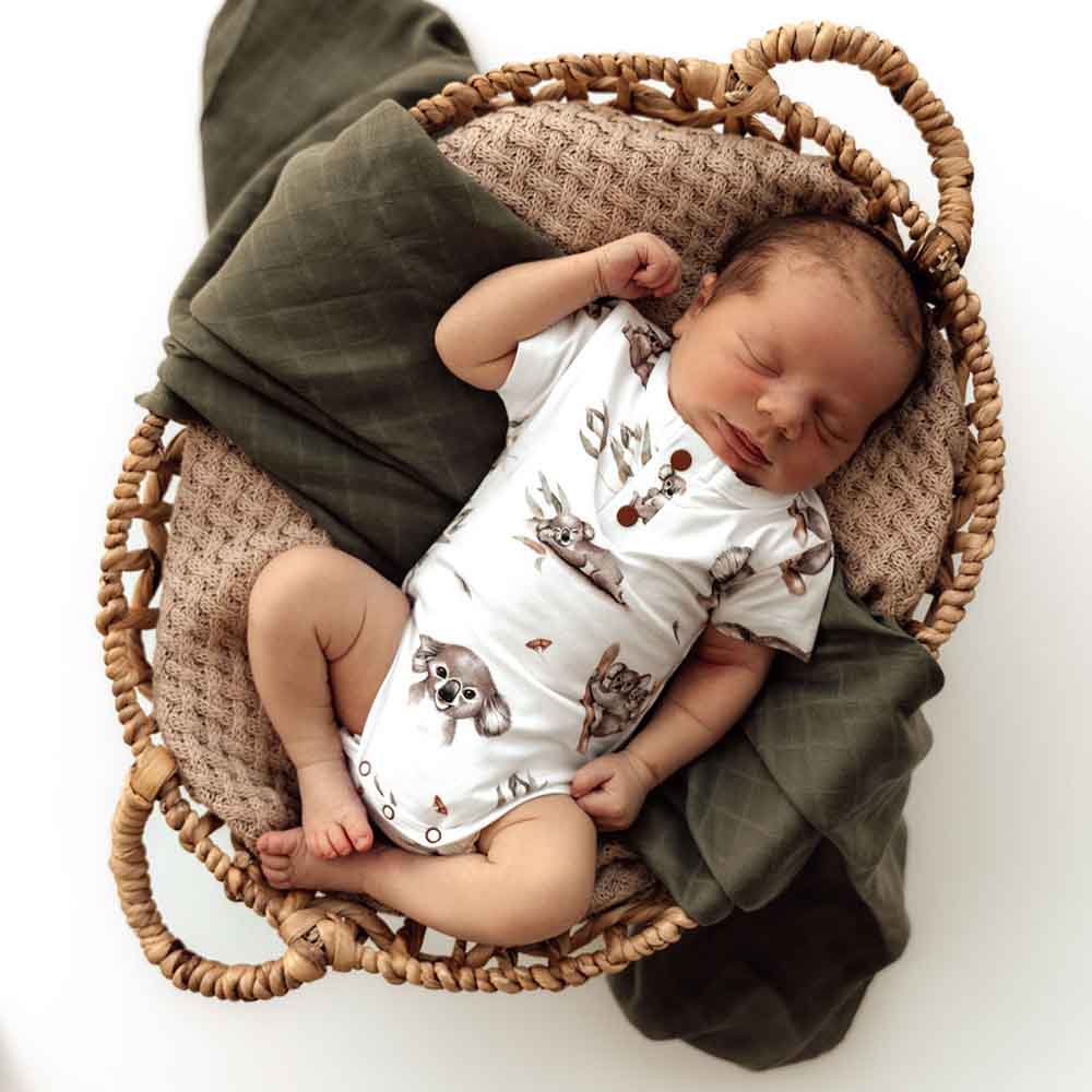 Koala Short Sleeve Organic Bodysuit - Image 11