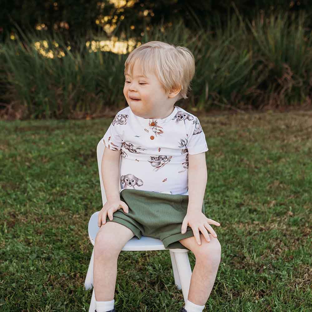 Koala Short Sleeve Organic Bodysuit - Image 12