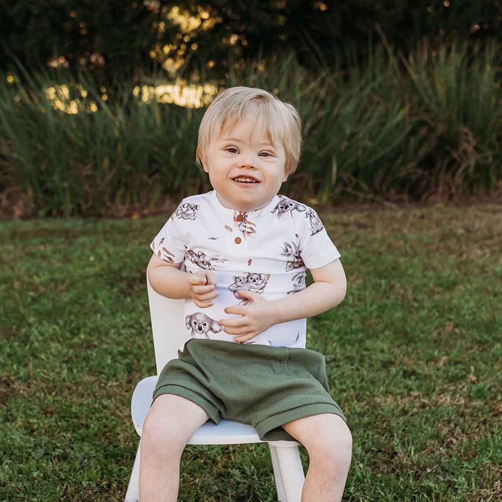 Koala Short Sleeve Organic Bodysuit - Image 3