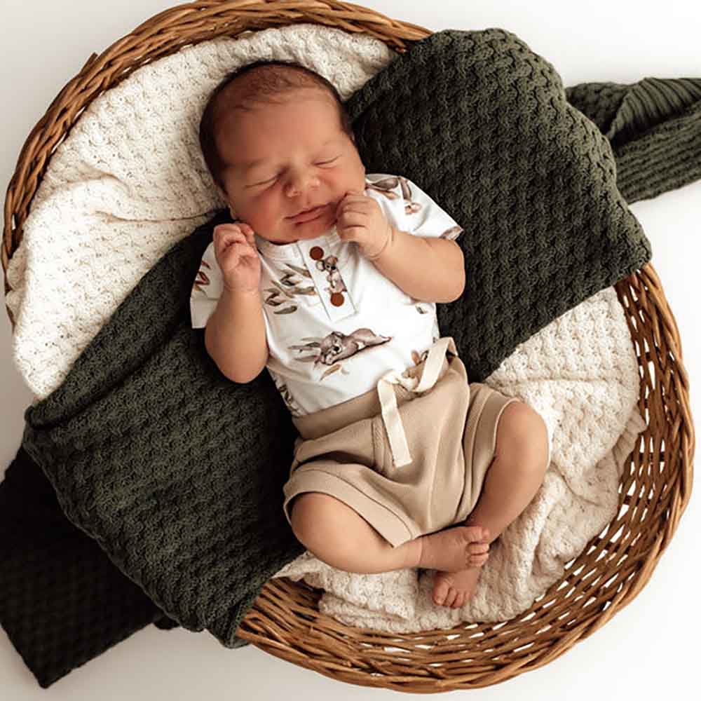 Koala Short Sleeve Organic Bodysuit - Image 7