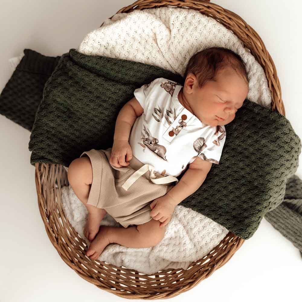 Koala Short Sleeve Organic Bodysuit - Image 8