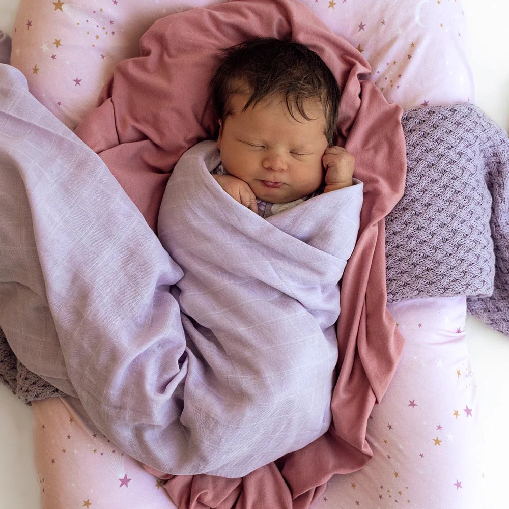 Lavender Organic Muslin Wrap - Image 3