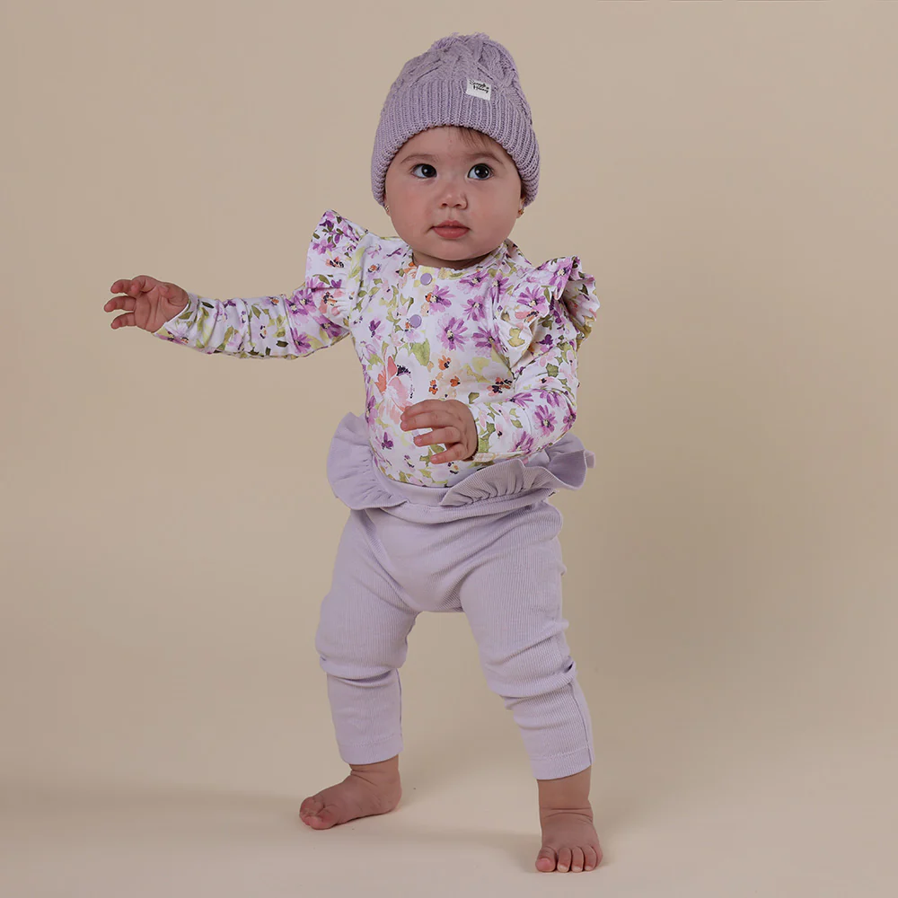 Lavender Organic Pants with Frill - Image 5