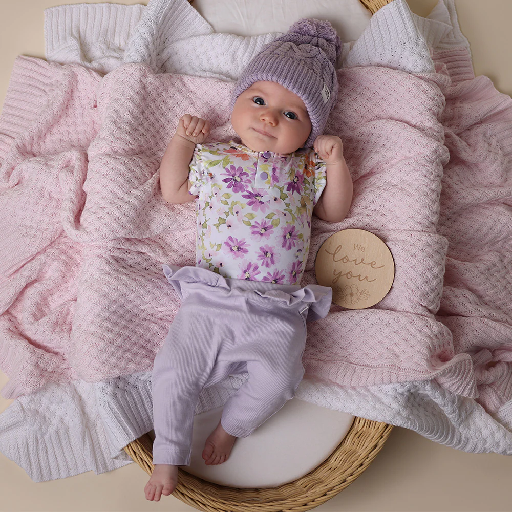 Lavender Organic Pants with Frill - Image 8