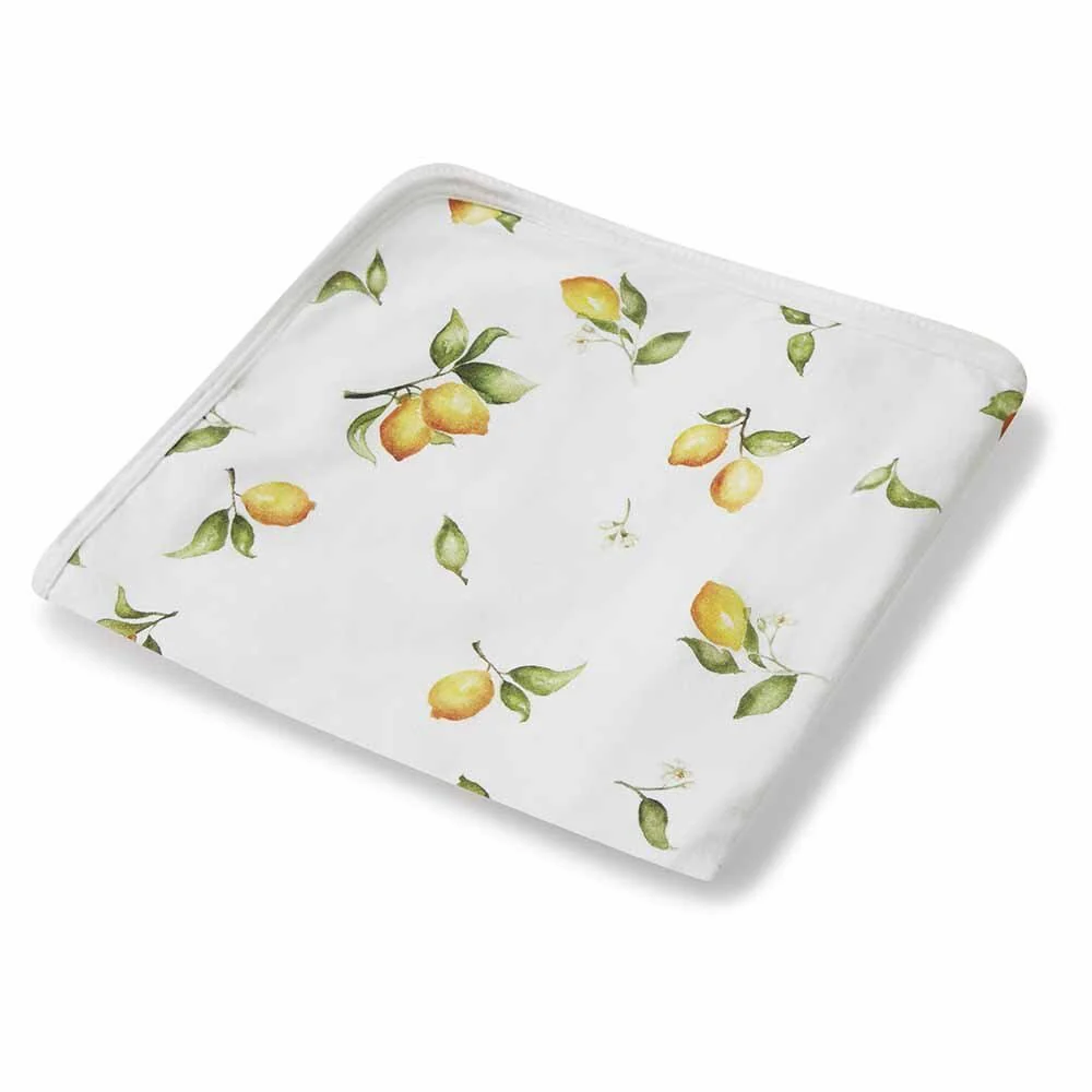 Lemon Organic Jersey Wrap & Beanie Set - Image 5