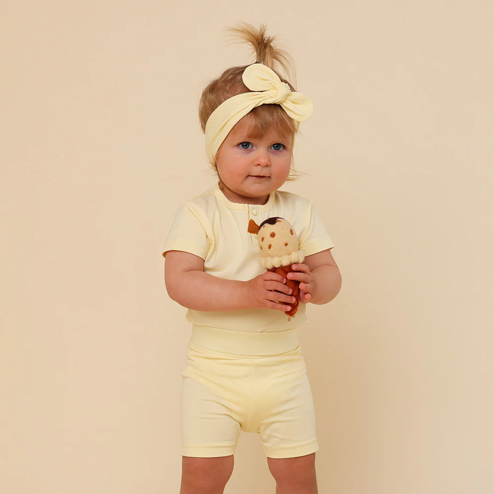 Lemon Sorbet Organic Bike Shorts - Image 2