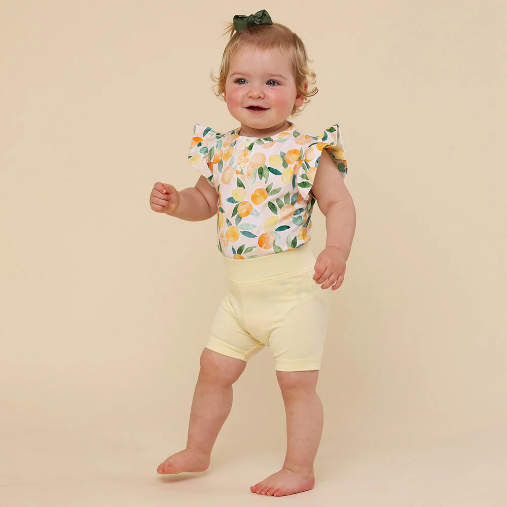 Lemon Sorbet Organic Bike Shorts - Image 3