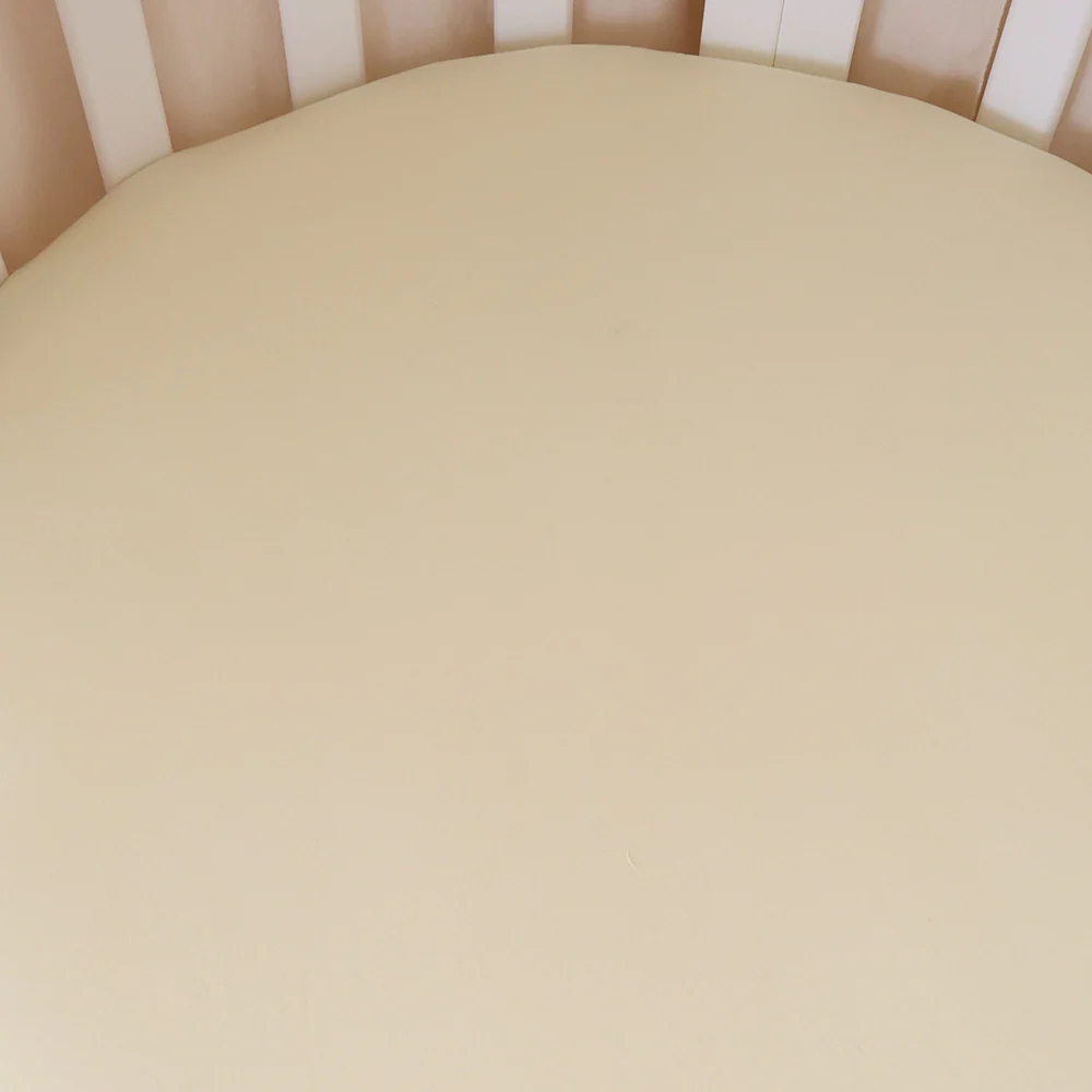 Lemon Sorbet Organic Fitted Cot Sheet - Image 3