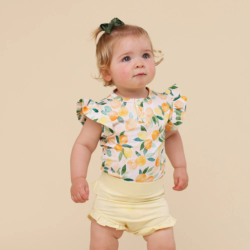 Lemon Sorbet Organic Jersey Bloomers - Image 4