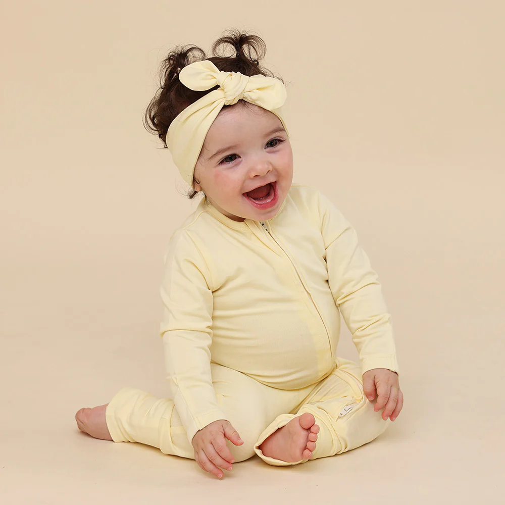 Lemon Sorbet Organic Snugglesuit Convertible Romper - Image 4