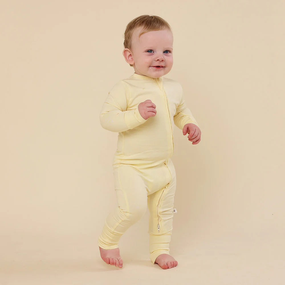 Lemon Sorbet Organic Snugglesuit Convertible Romper - Image 5