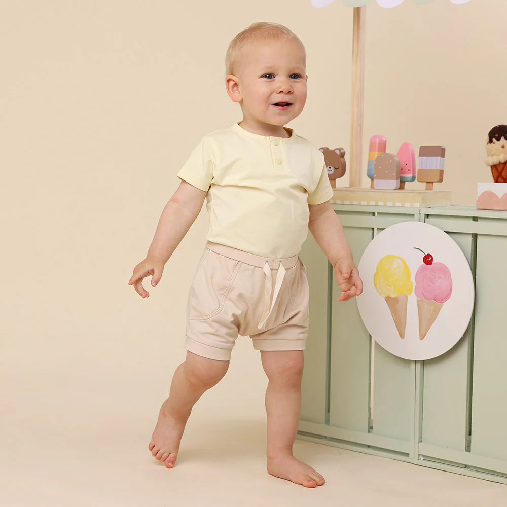 Lemon Sorbet Short Sleeve Organic Bodysuit - Image 6