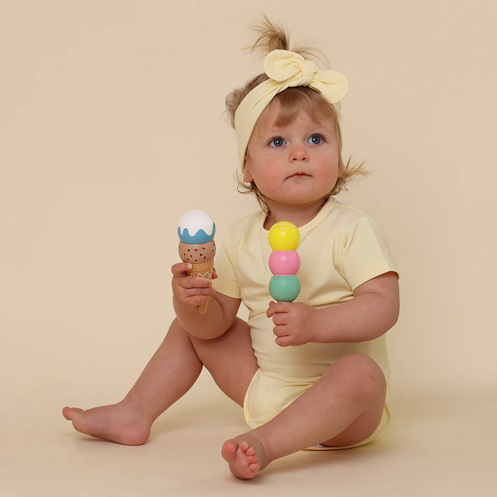 Lemon Sorbet Short Sleeve Organic Bodysuit - Image 7