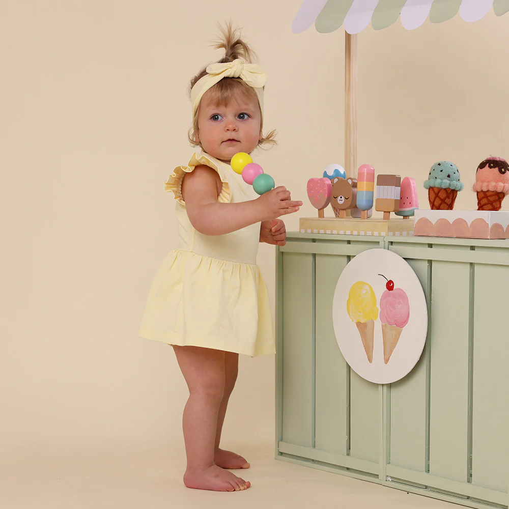 Lemon Sorbet Short Sleeve Organic Dress - Image 5