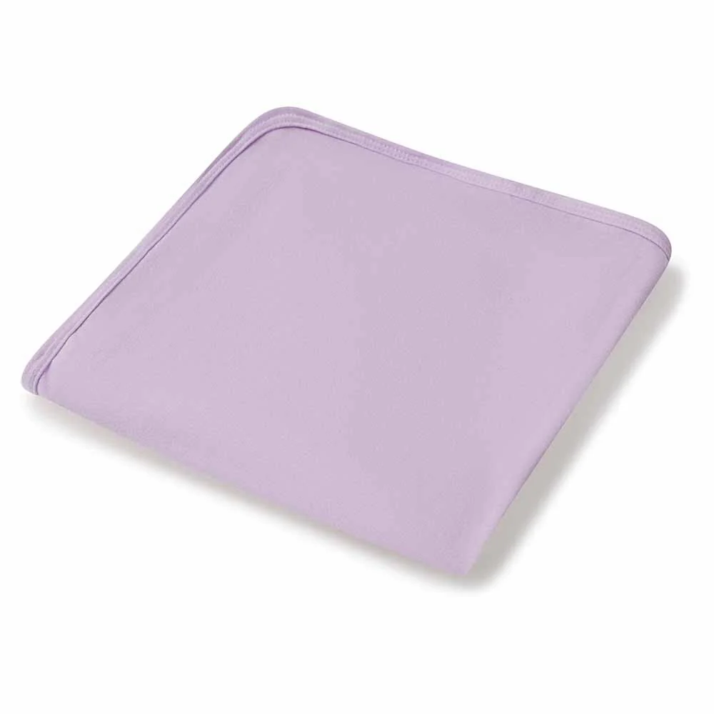 Lilac Organic Jersey Wrap & Topknot Set - Image 5