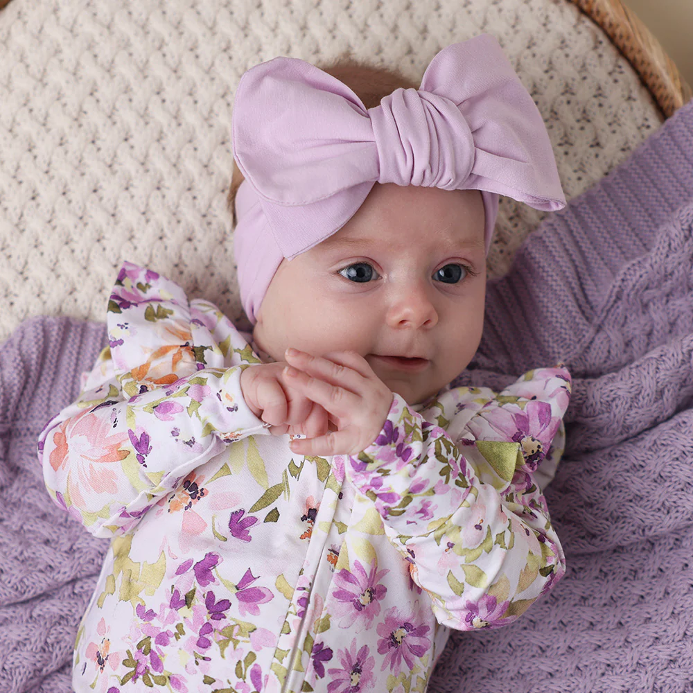 Lilac Organic Oversized Bow