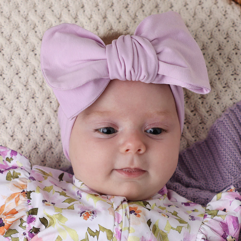 Lilac Organic Oversized Bow - Image 3