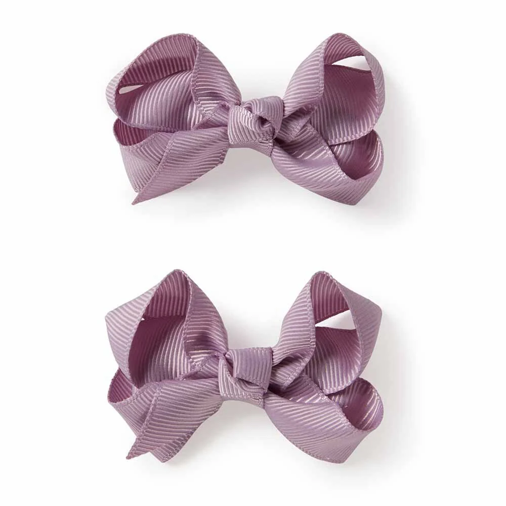 Lilac Piggy Tail Hair Clips - Pair - Image 2