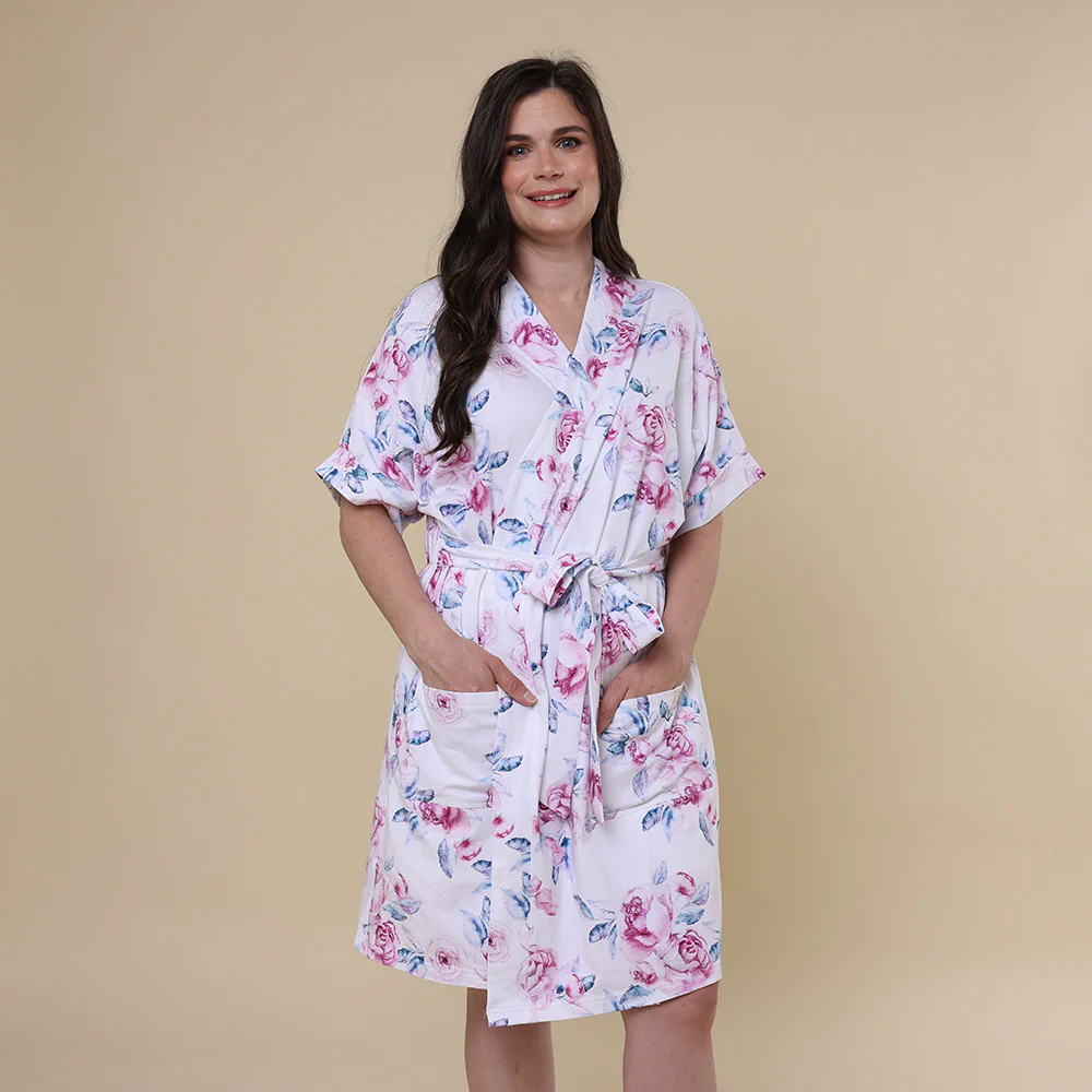 Lilac Skies Organic Maternity Robe - Image 6