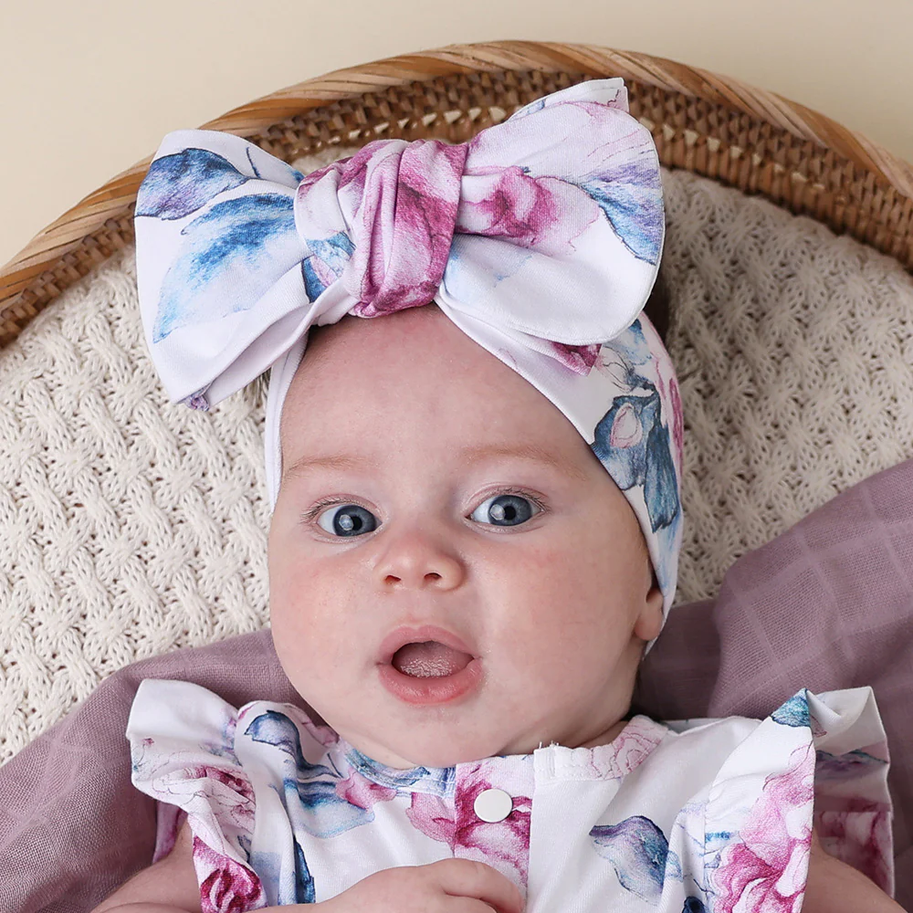 Lilac Skies Organic Oversized Bow - Image 4