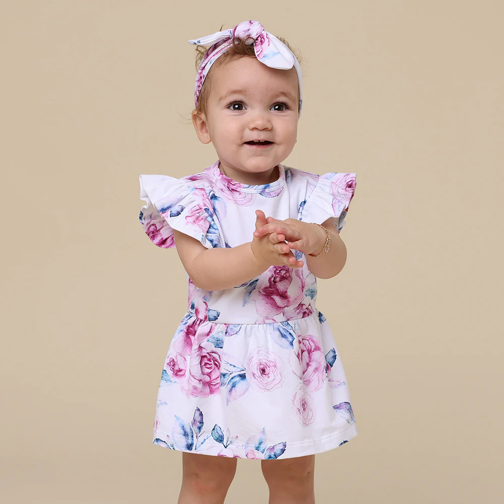 Lilac Skies Short Sleeve Organic Dress - Image 10