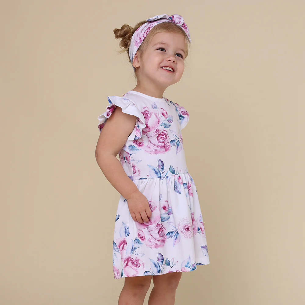 Lilac Skies Short Sleeve Organic Dress - Image 12