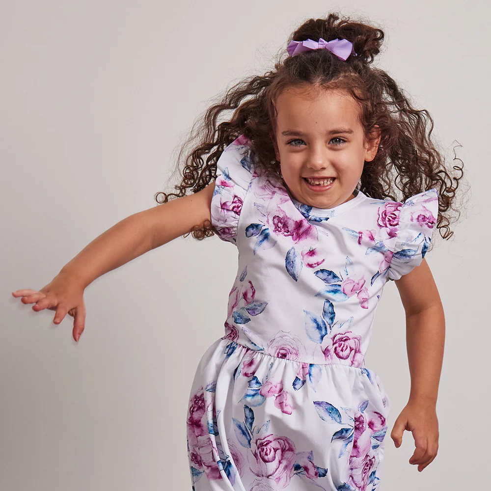 Lilac Skies Short Sleeve Organic Dress - Image 15