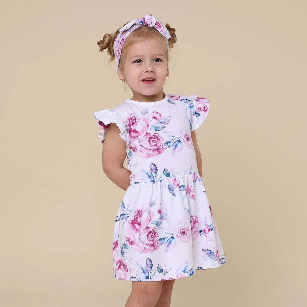 Lilac Skies Short Sleeve Organic Dress - Image 6