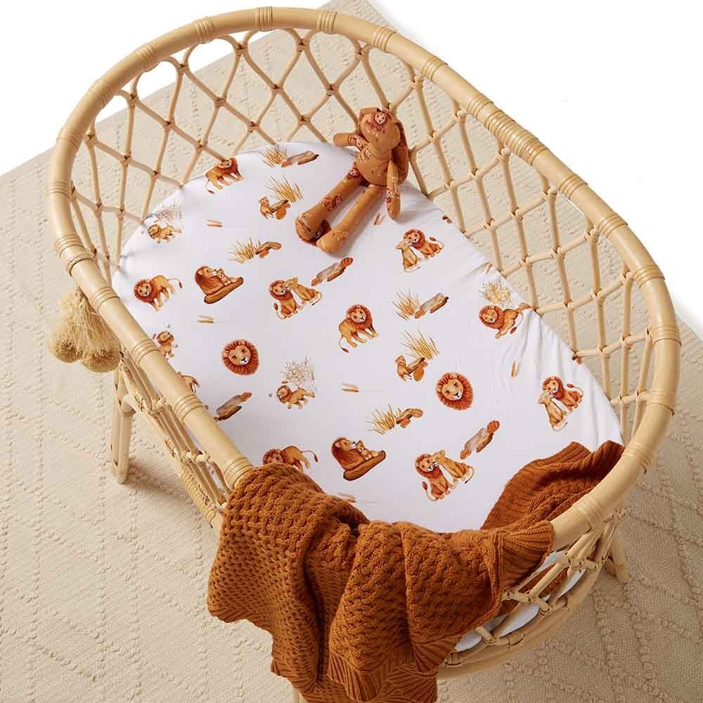 Lion Organic Bassinet Sheet / Change Pad Cover - Image 8