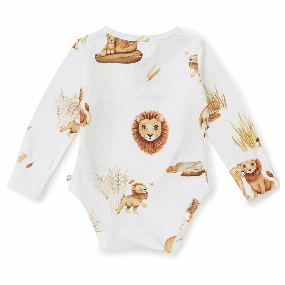 Lion Long Sleeve Organic Bodysuit - Image 6