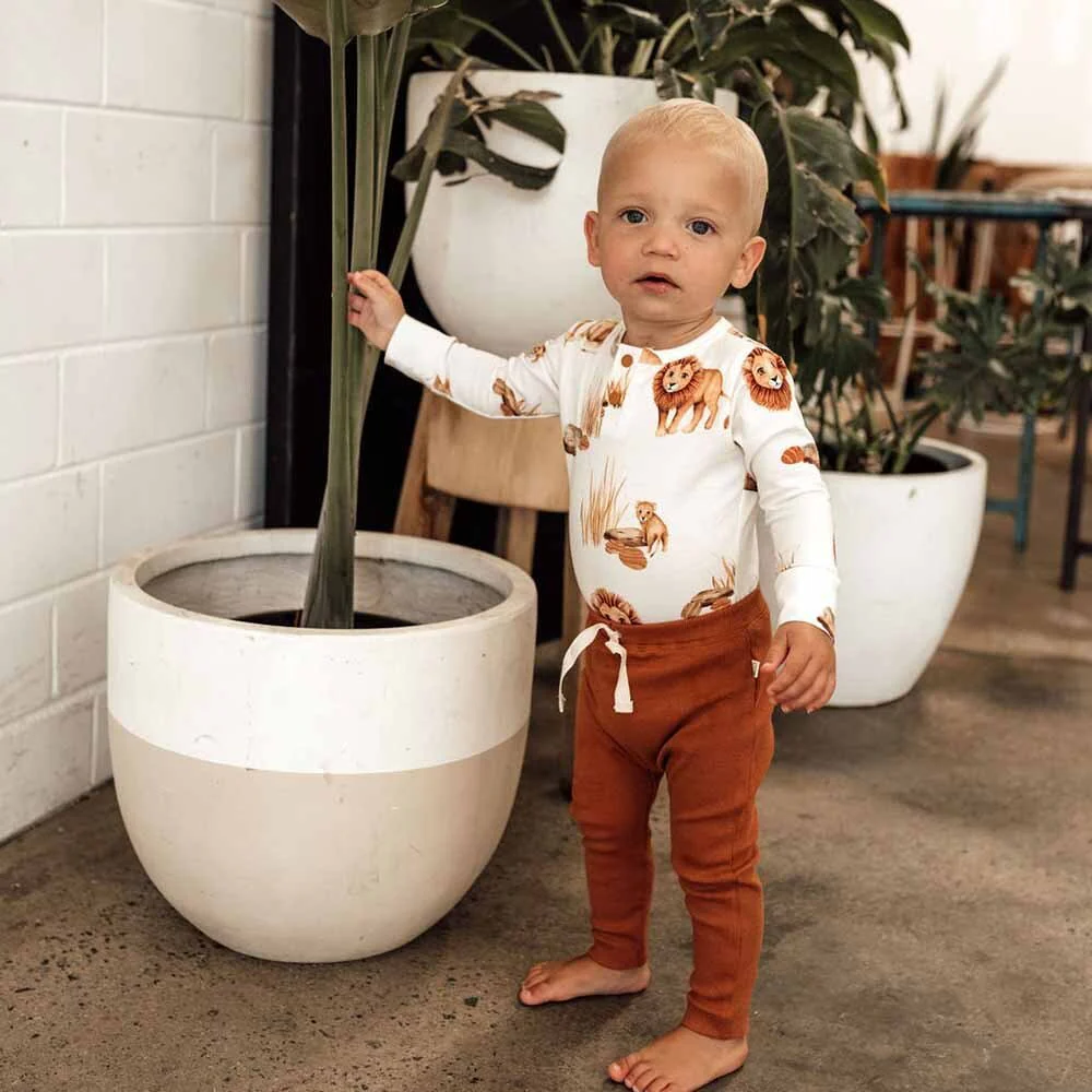 Lion Long Sleeve Organic Bodysuit - Image 8