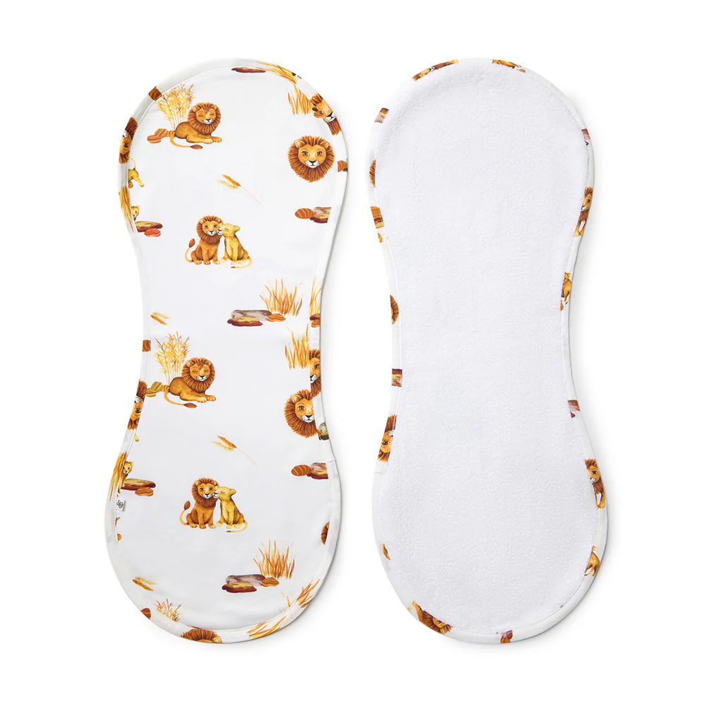 Lion Organic Cotton Burp Cloth - Image 2
