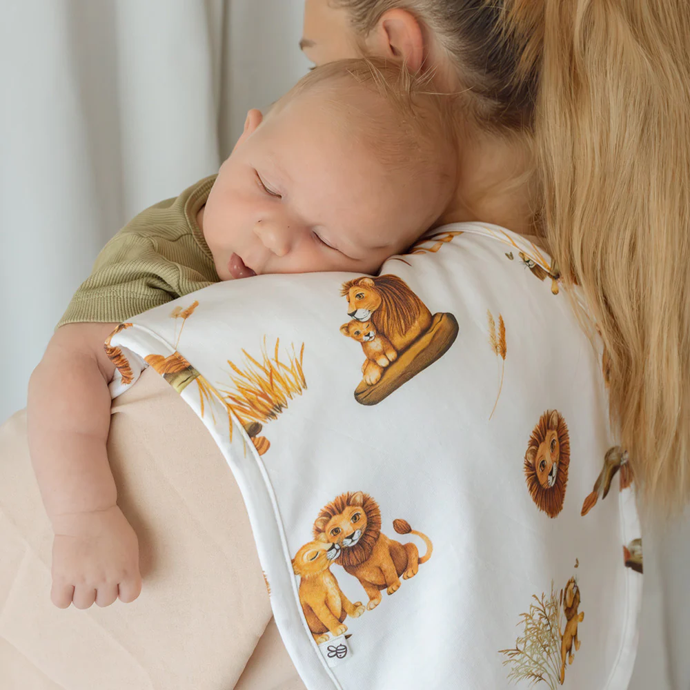 Lion Organic Cotton Burp Cloth - Image 4