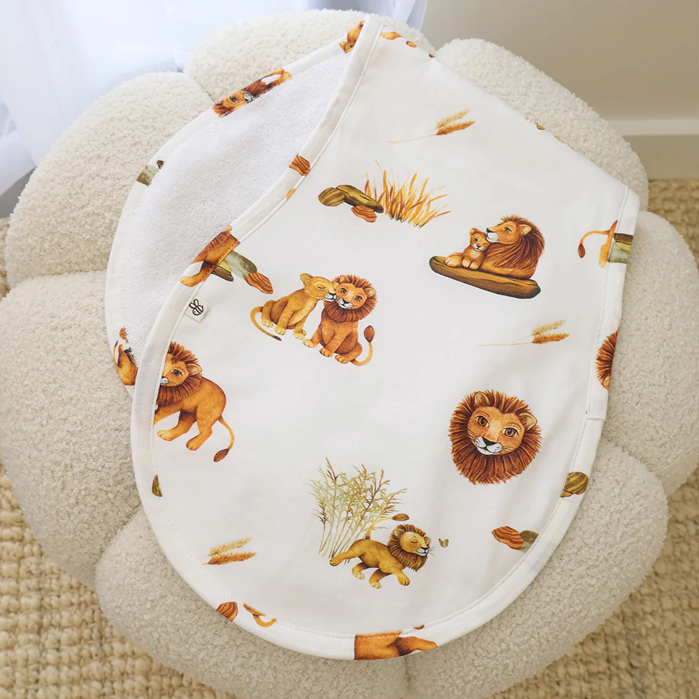 Lion Organic Cotton Burp Cloth - Image 5