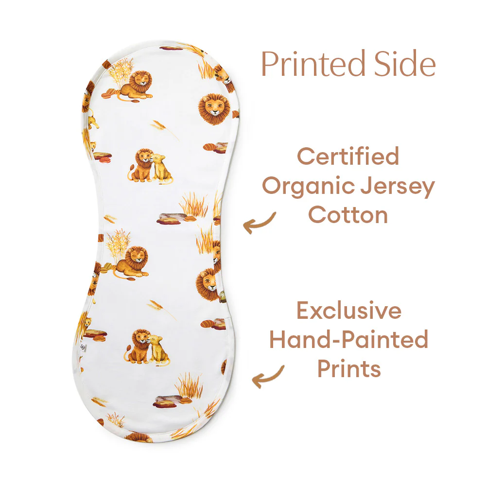 Lion Organic Cotton Burp Cloth - Image 6