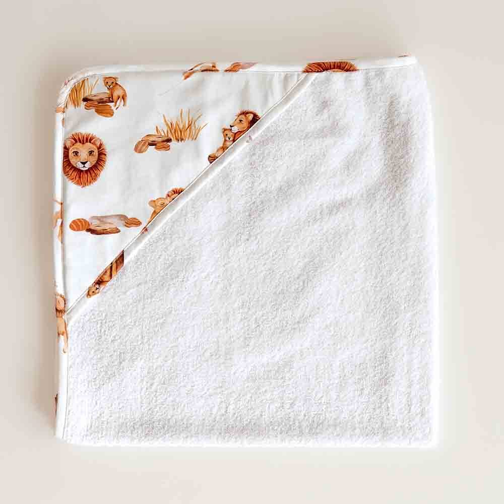 Lion Organic Hooded Baby Towel - Image 6