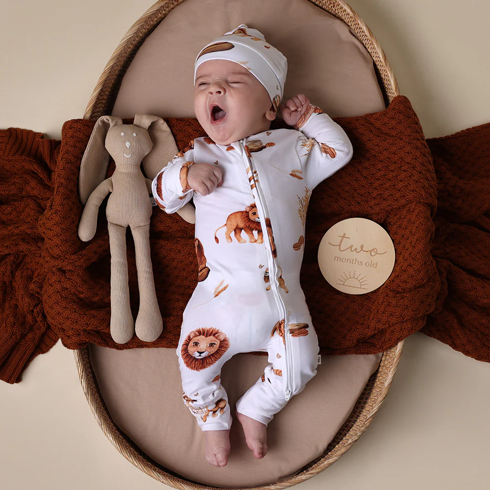 Lion Organic Snugglesuit Convertible Romper - Image 5