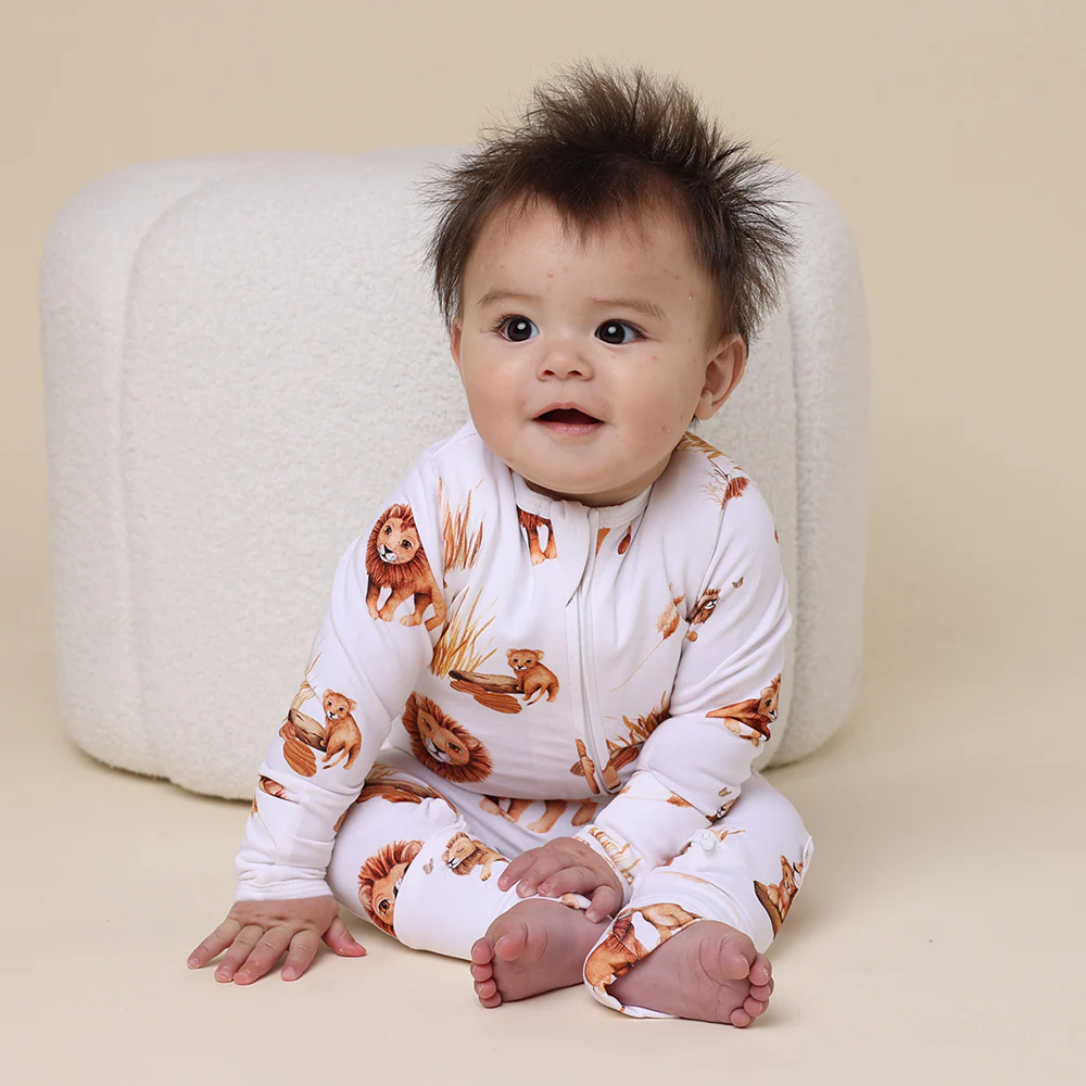 Lion Organic Snugglesuit Convertible Romper - Image 6