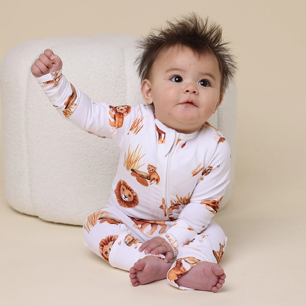 Lion Organic Snugglesuit Convertible Romper - Image 8