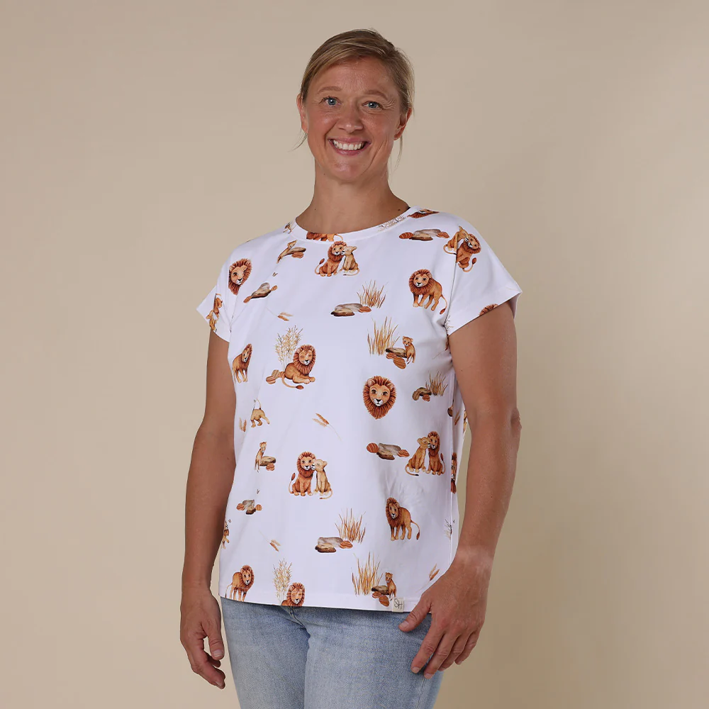 Lion Organic Womens T-Shirt - Image 3