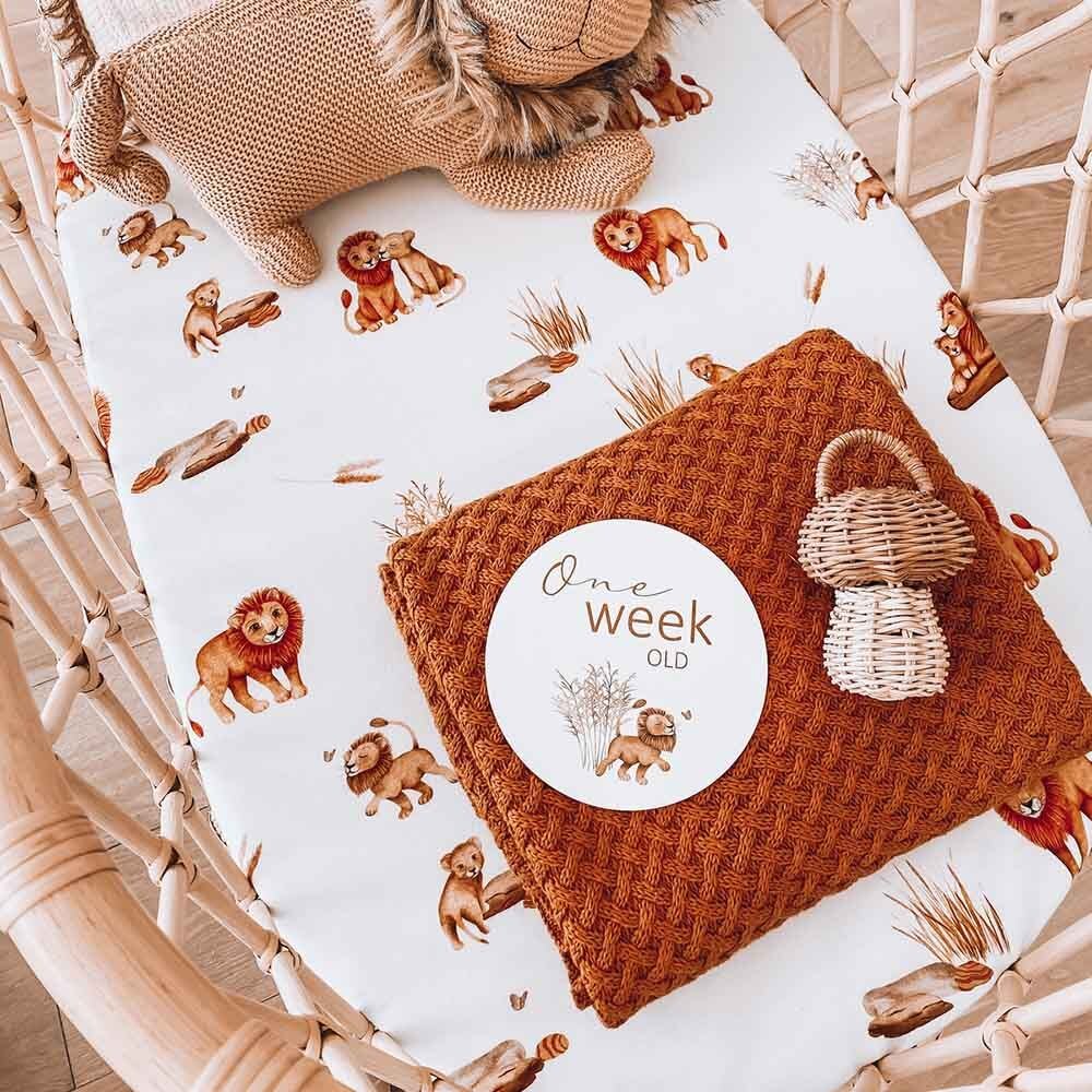 Lion & Sunrise Gold Reversible Milestone Cards - Image 7