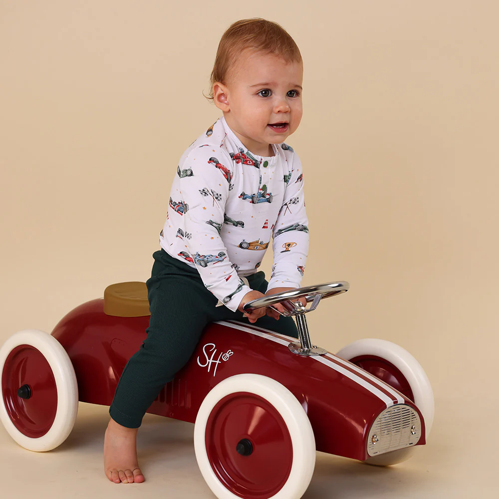 Little Racers Long Sleeve Organic Bodysuit - Image 13